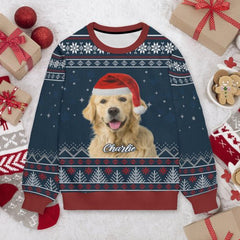 Pet Bless You This Christmas - Dog & Cat Personalized Custom Ugly Sweatshirt - OLESA