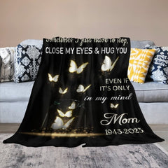 Sometimes I Just Have To Stop Personalized Memorial Fleece Blanket - OLESA