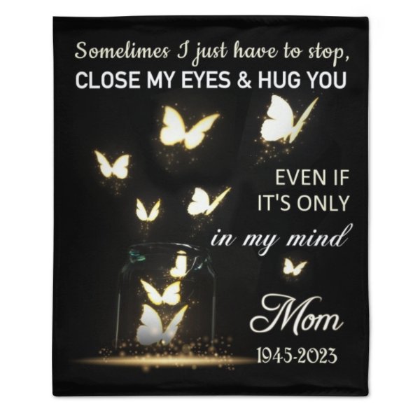 Sometimes I Just Have To Stop Personalized Memorial Fleece Blanket - OLESA