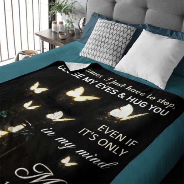 Sometimes I Just Have To Stop Personalized Memorial Fleece Blanket - OLESA