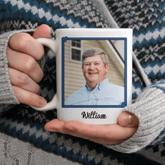 Sympathy Gift Custom Photo Personalized Mug - Your Wings Were Ready But My Heart Was Not - OLESA