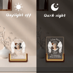 Sympathy Gift - Custom Photo Your Light Will Always Shine In My Heart - Memorial Personalized Custom Shaped LED Night Light - OLESA