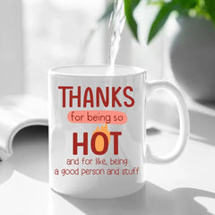 Thanks For Being So Hot, Couple Gift, Personalized Mug, Naughty Couple Mug - OLESA