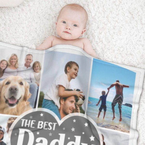 The Best Daddy In The World - Photo Custom Blanket - Gifts For Dad - ARNOVIC