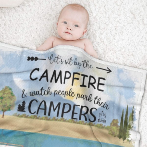 The Best Memories Are Made Camping - Husband & Wife - Gift For Camping Couples, Personalized Blanket - ARNOVIC