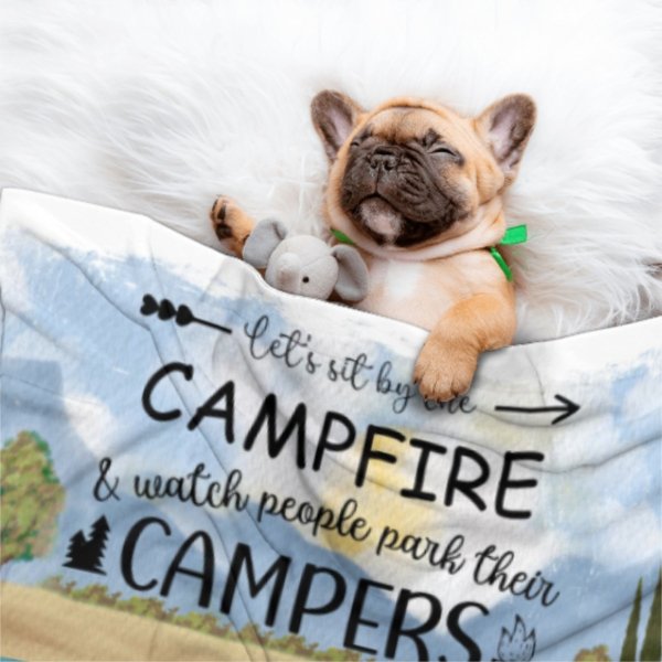 The Best Memories Are Made Camping - Husband & Wife - Gift For Camping Couples, Personalized Blanket - ARNOVIC