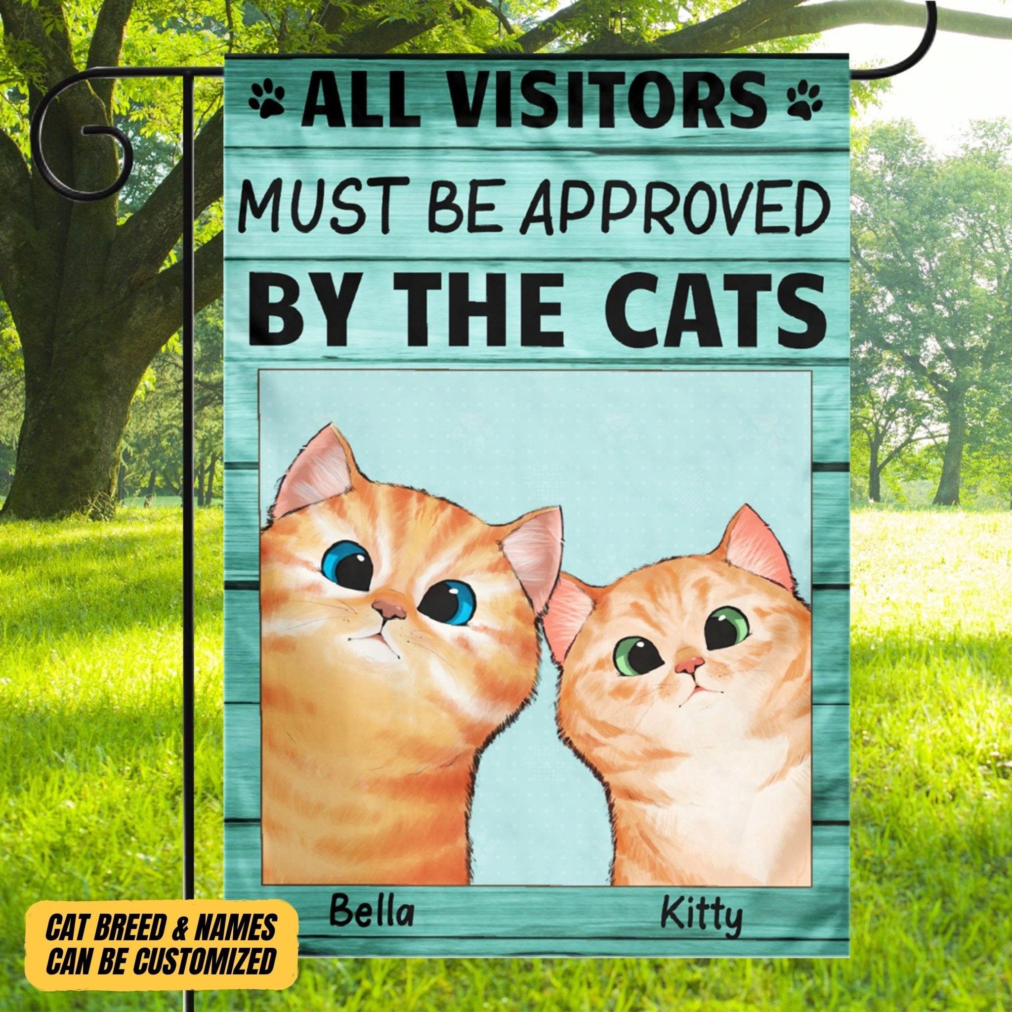 The Cats In Your Area - Cat Personalized Custom Flag - Gift For Pet Lovers, Pet Owners - OLESA