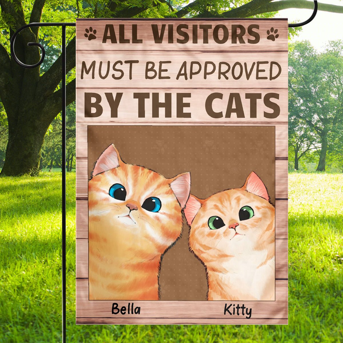 The Cats In Your Area - Cat Personalized Custom Flag - Gift For Pet Lovers, Pet Owners - OLESA