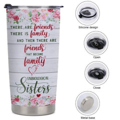 There Are Friends There Is Family - Gift For Bestie - Personalized Tumblers - ARNOVIC