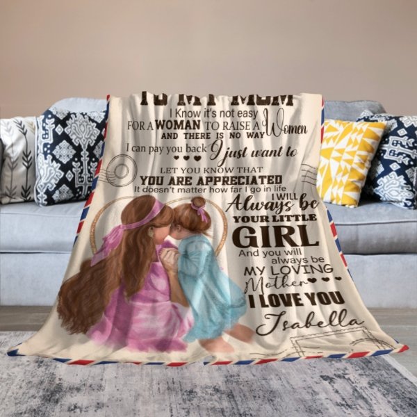 To My Beloved Mom - Personalized Blanket - ARNOVIC