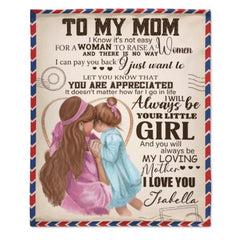 To My Beloved Mom - Personalized Blanket - ARNOVIC