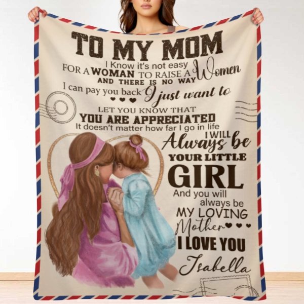 To My Beloved Mom - Personalized Blanket - ARNOVIC