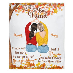 To My Best Friend - I Promise You Won't Have To Face Them Alone - Personalized Blanket - ARNOVIC