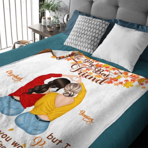 To My Best Friend - I Promise You Won't Have To Face Them Alone - Personalized Blanket - ARNOVIC