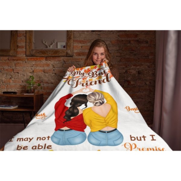 To My Best Friend - I Promise You Won't Have To Face Them Alone - Personalized Blanket - ARNOVIC