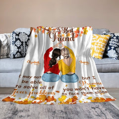 To My Best Friend - I Promise You Won't Have To Face Them Alone - Personalized Blanket - ARNOVIC