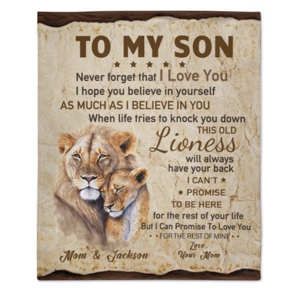 To My Son I Hope You Believe In Yourself As Much As I Believe In You - Blanket - To My Son, Gift For Son, Son Gift From Mom, Birthday Gift For Son - OLESA