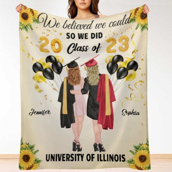 We Believed We Could So We Did - Personalized Blanket - ARNOVIC