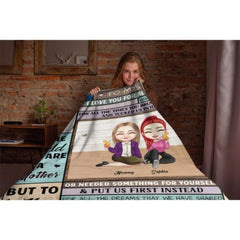 We Love You From All The Times - Family Personalized Custom Blanket - Birthday Gift For Mom From Daughter - ARNOVIC