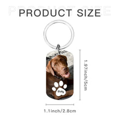 When You Miss Me Have No Fear Personalized Aluminum Keychain Gift For Family,Dog Lovers,Cat Lovers - OLESA