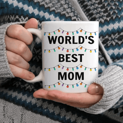 World's Best Mom Dad Funny Custom Face - Personalized Photo Mug - OLESA