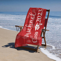 Yay Grad! School Colors Beach Towel - OLESA
