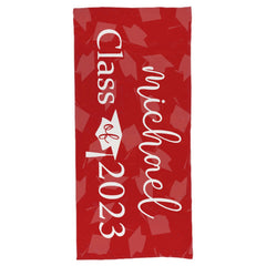 Yay Grad! School Colors Beach Towel - OLESA