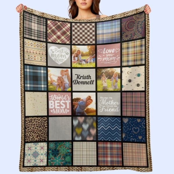 You Are The Best Mom - Personalized Blanket - OLESA