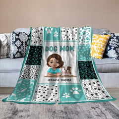 You Had Me At Woof - Dog Personalized Custom Blanket - Mother's Day, Birthday Gift For Pet Owners, Pet Lovers - OLESA