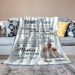 You Will Always Be My Loving Mother - Personalized Blanket - Mother's Day Gift For Mom, Mother - From Son - OLESA