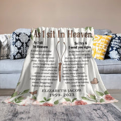 You're Not Alone - Personalized Blanket - Memorial Gift, Sympathy Gift - OLESA