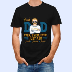 You're The Best Dad Ever - Family Personalized Custom Unisex T-shirt, Hoodie, Sweatshirt - Father's Day, Birthday Gift For Dad - OLESA