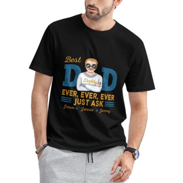 You're The Best Dad Ever - Family Personalized Custom Unisex T-shirt, Hoodie, Sweatshirt - Father's Day, Birthday Gift For Dad - OLESA